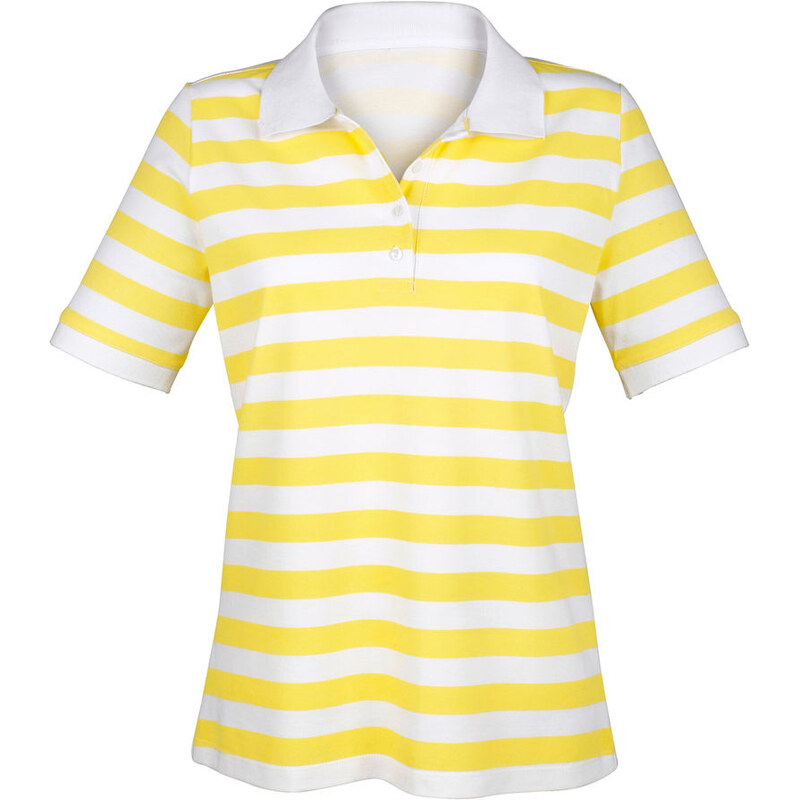 Tričko Laura Kent žlutá/bílá pruhy