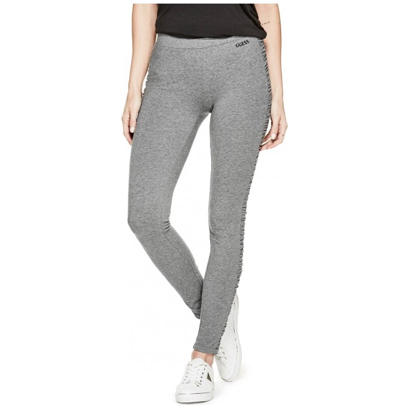 GUESS Shina Shirred Leggings - medium charcoal heather