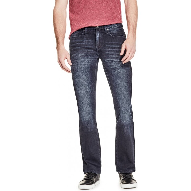 GUESS Crescent Straight Jeans - dark wash