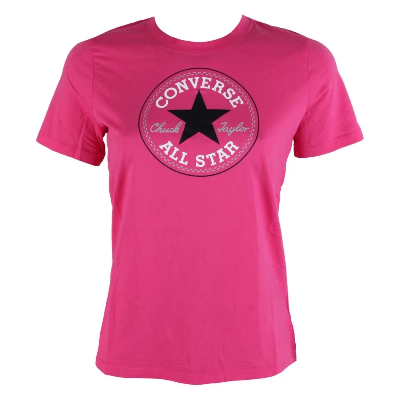 Dámské tričko Converse core solid Chuck Patch crew růžová - GLAMI.cz