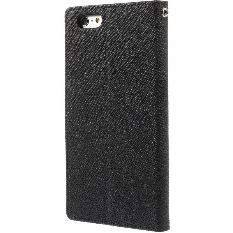 Pouzdro / kryt pro Apple iPhone 6 Plus / 6S Plus - Mercury, Fancy Diary BLACK/BLACK