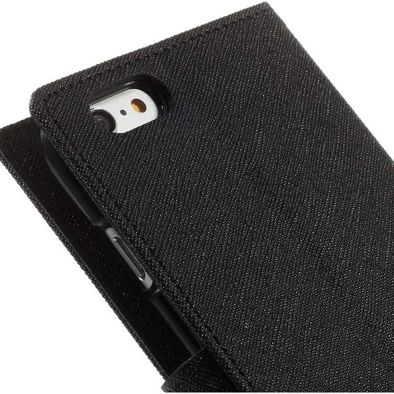 Pouzdro / kryt pro Apple iPhone 6 Plus / 6S Plus - Mercury, Fancy Diary BLACK/BLACK