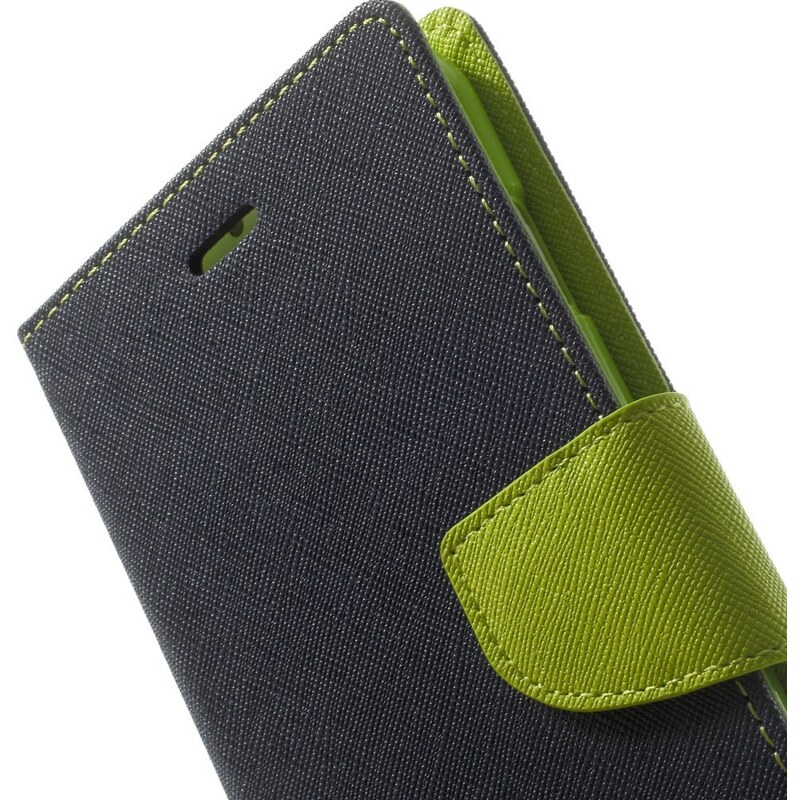 Pouzdro / kryt pro Apple iPhone 6 Plus / 6S Plus - Mercury, Fancy Diary NAVY/LIME