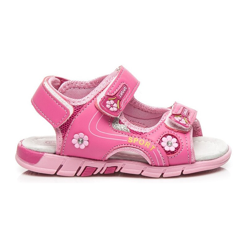 Krásné růžové dětské sandály, 29 AWARDS B561F