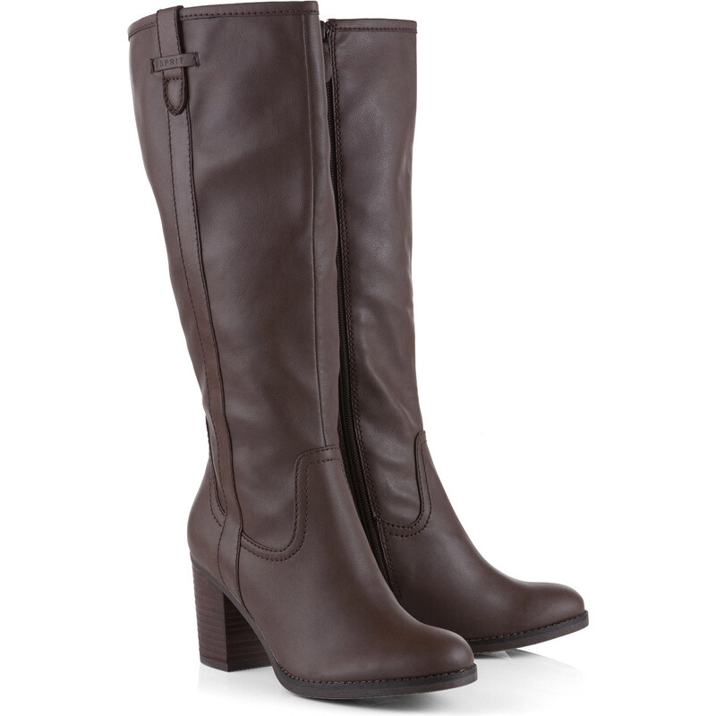 Esprit knee-high boots + block heel