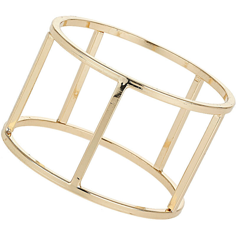 Topshop Gold Cut Out Bangle