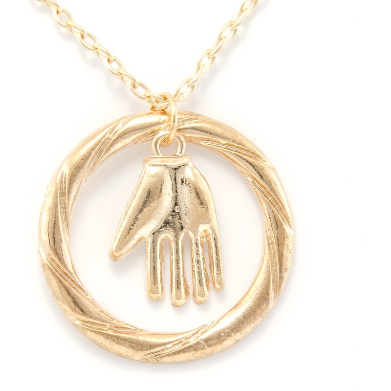 JewelsHall Divergence náhrdelník frakce Odevzdanost (symbol ruky) Zlatá