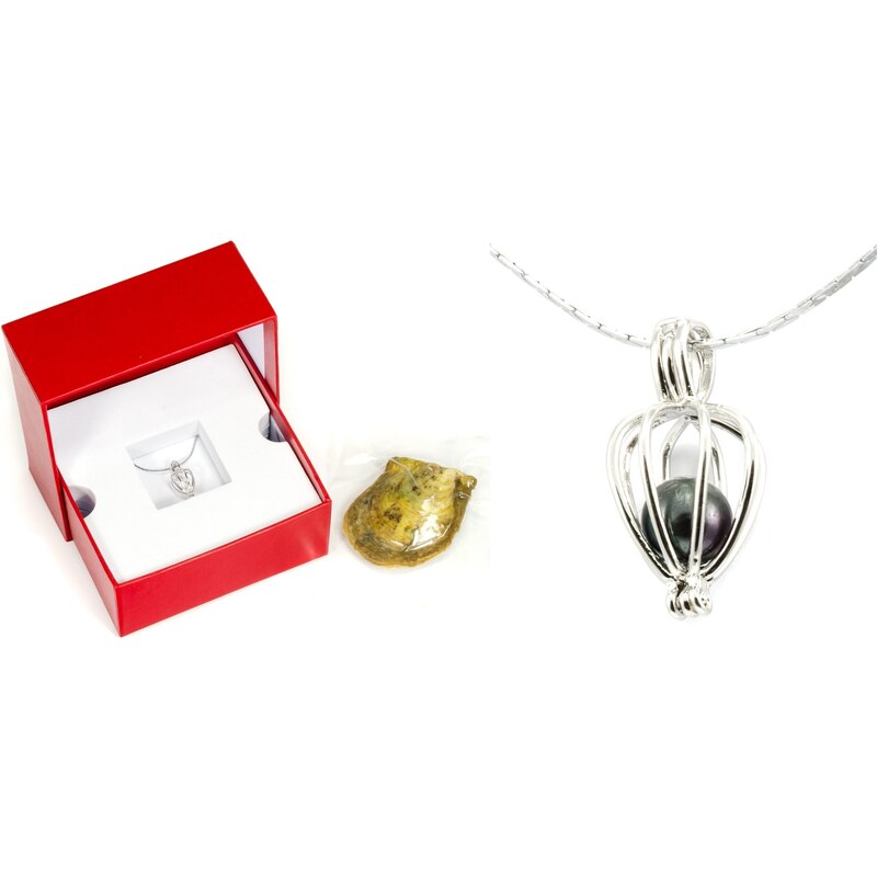 JewelsHall Perla přání - náhrdelník - klec - stříbro 925