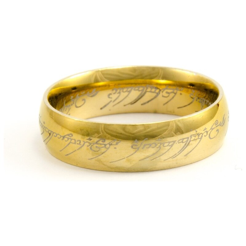 JewelsHall Pán prstenů - Jeden prsten - Prsten moci - chirurgická ocel 54