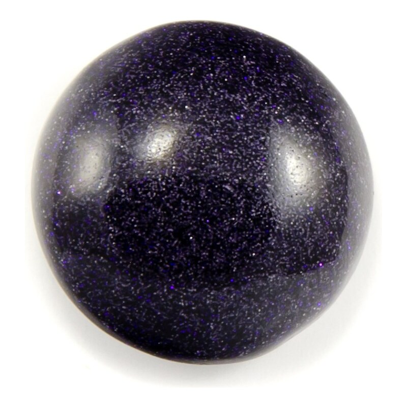 JewelsHall Knoflík Cvak - pryskyřice se třpytkami - fialová - 1,8 cm