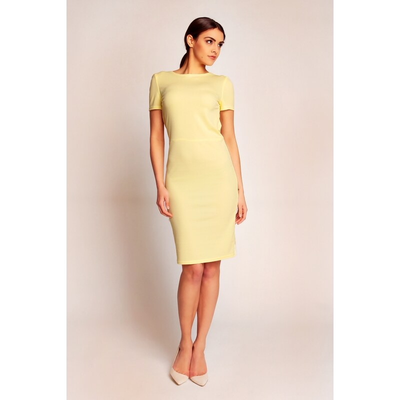 Elegantní žluté šaty Karen H39