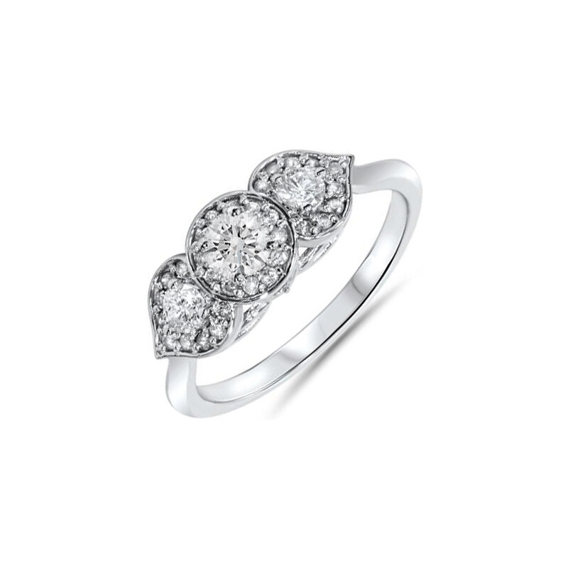 Eppi Stylový zásnubní prsten plný diamantů Ilana