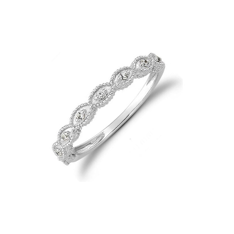 Eppi Svatební prsten s diamanty ve vintage stylu Adaire