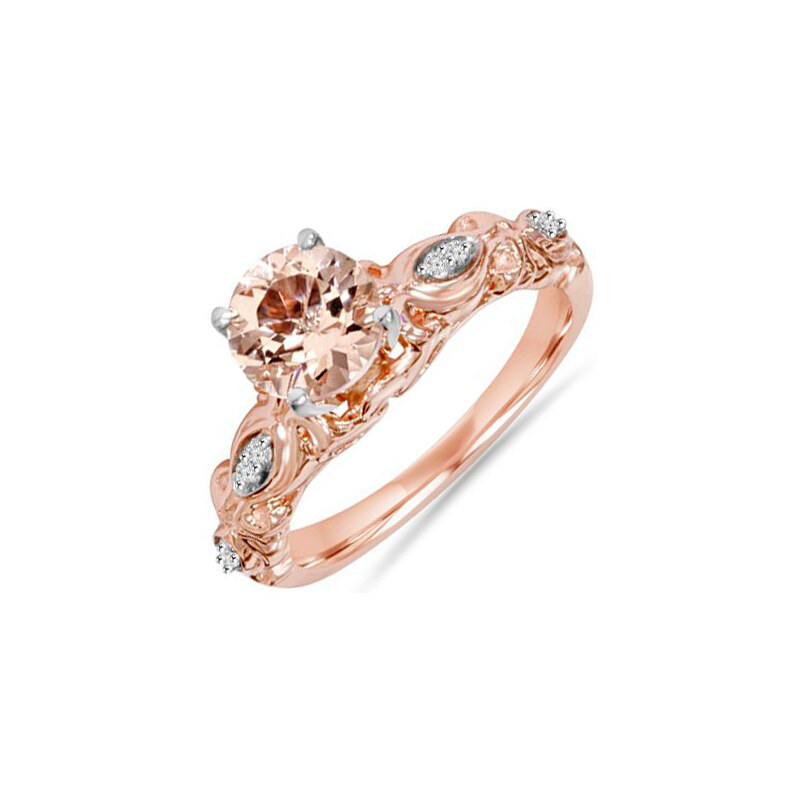 Eppi Vintage prsten s 1.15ct morganitem a diamanty Hiver