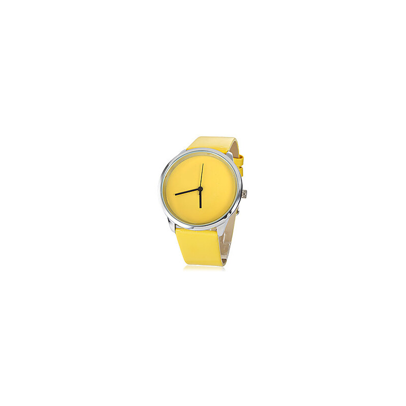 LightInTheBox Women's Casual Style Yellow PU Band Quartz Wrist Watch