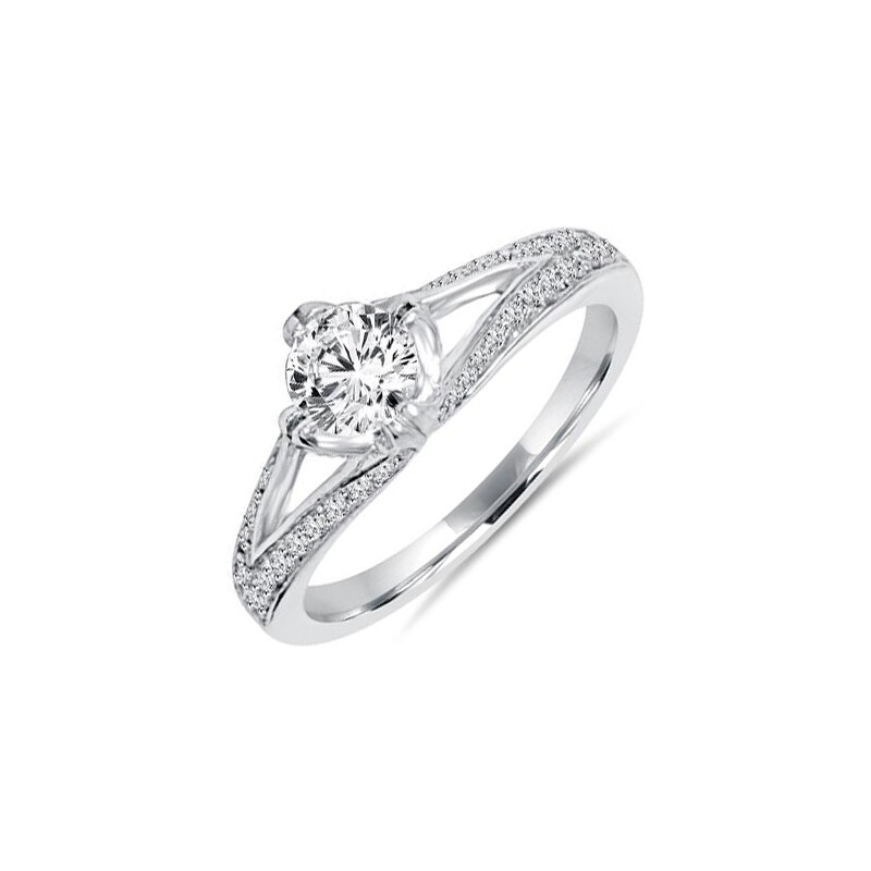 Eppi Nádherný zásnubní prsten plný diamantů Limba