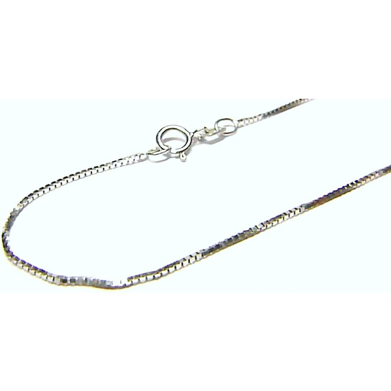 KLENOTY BUDÍN JVD Dámský přívěskový řetízek z bílého zlata 40cm 585/1 76599280
