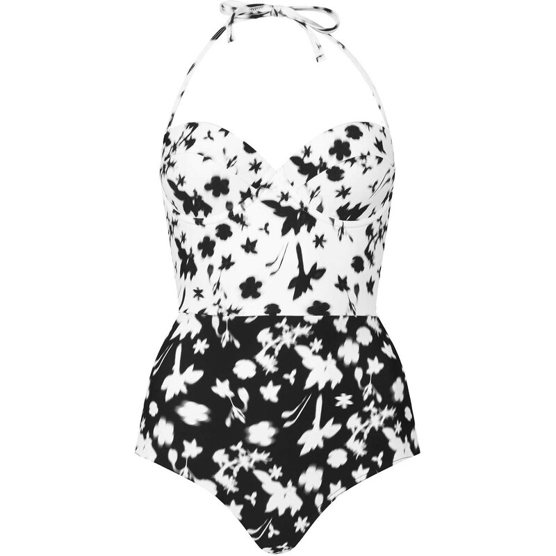 Topshop Black Underwired Swimsuit