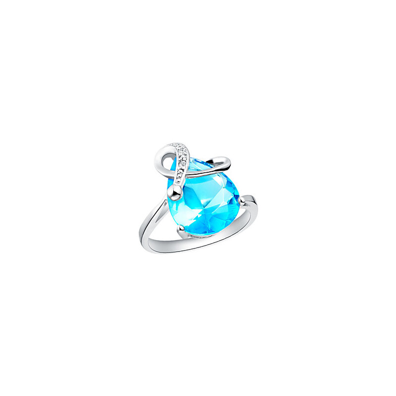 LightInTheBox Elegant Sliver Blue With Cubic Zirconia Tear Women's Ring(Blue,Purple)(1 Pc)