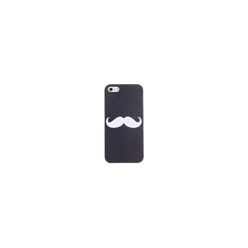 LightInTheBox White Mustache pattern PC Hard Case with Black Frame for iPhone 5/5S