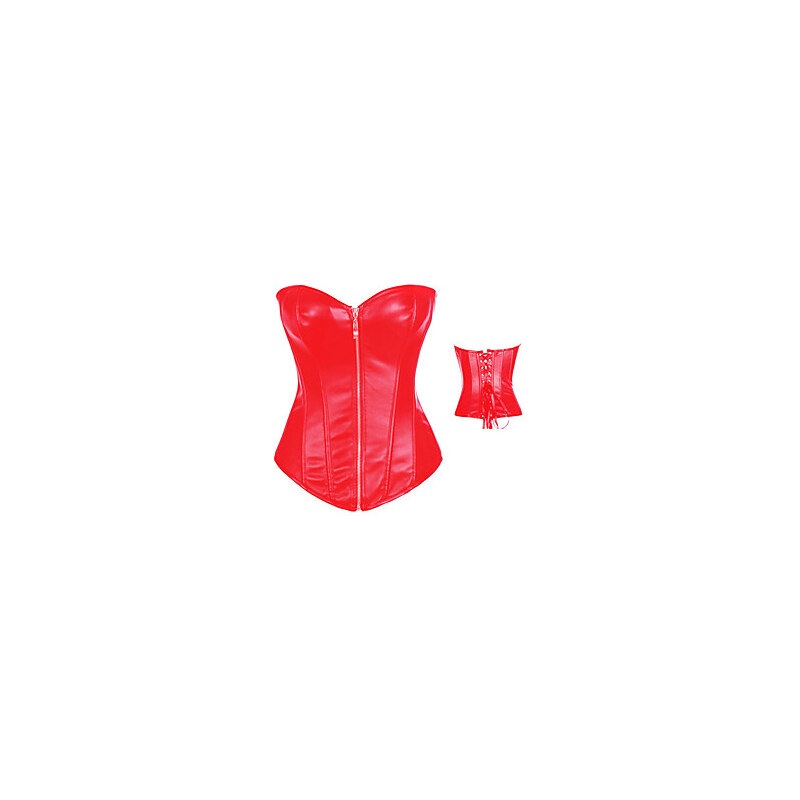 LightInTheBox Red PU Leather Punk Lolita Corset