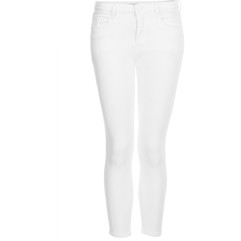 Topshop Petite MOTO White Jamie Jeans
