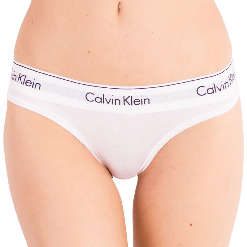 Dámská tanga Calvin Klein bílá (QF5117E-100)