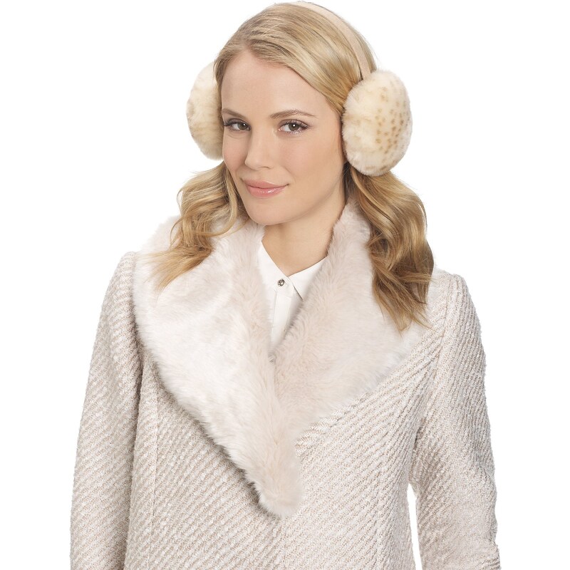 Marks and Spencer M&S Collection Snow Leopard Faux Fur Ear Muffs