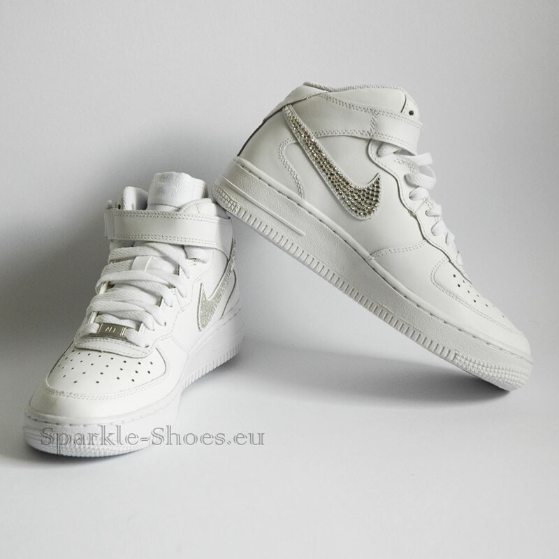 Nike Nike Air Force 1 Mid SparkleS White/Clear 314195-113