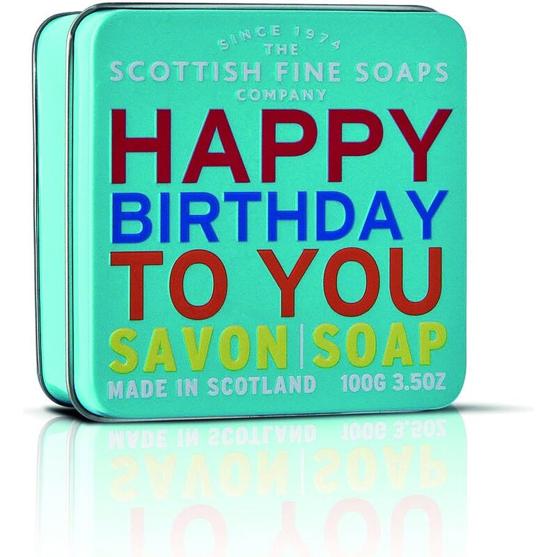 SCOTTISH FINE SOAPS Mýdlo v plechové krabičce - Vše nejlepší
