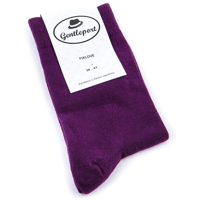 Barevné ponožky Gentleport - fialové