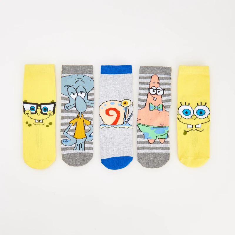 Reserved - 5 pack ponožky spongebob - Žlutá - GLAMI.cz