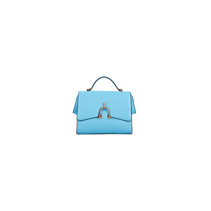 LightInTheBox Global Freeman Women's European Free Man Solid Color Two Uses Leather Tote(Light Blue)