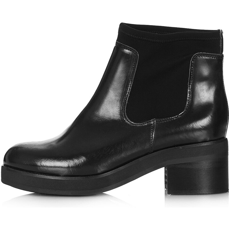 Topshop ABIGAIL Neoprene Ankle Boots