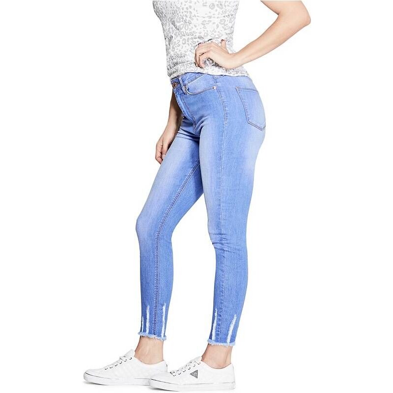 GUESS dámské džíny Ava Raw Hem Skinny 28
