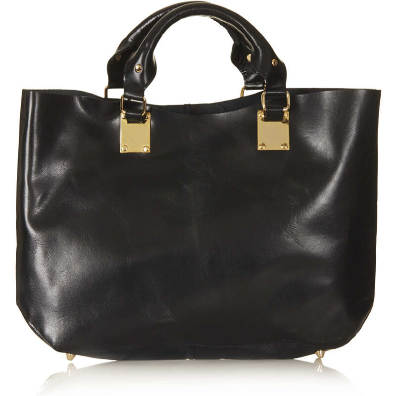 Topshop Plated Leather Tote