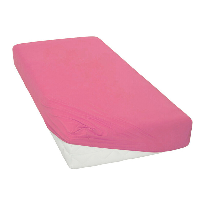 Jersey prostěradlo Růžové BedTex Rozměr: 70x140 cm