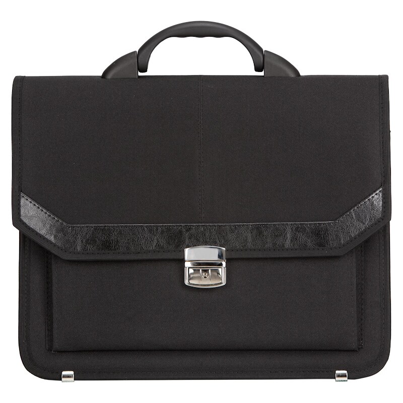 Aktovka REAbags 7253-T - černá/nikl 15 l
