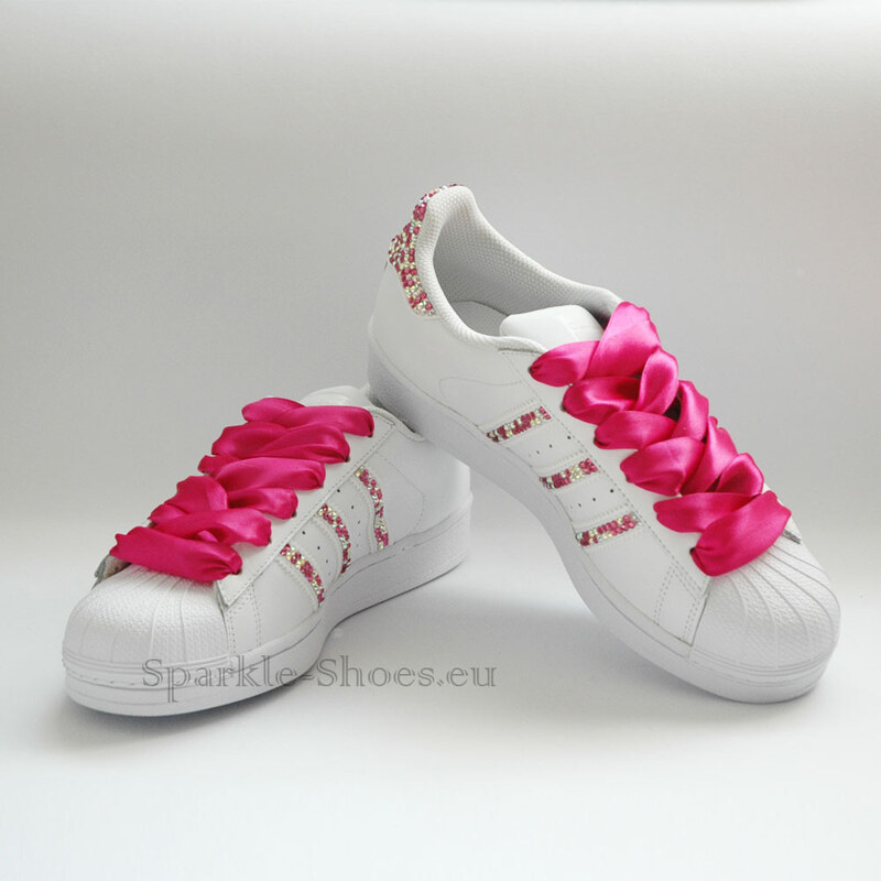 Adidas Adidas Superstar Foundation SparkleS White/Pink AB B27136