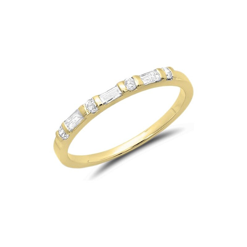 Zlatý prsten s diamanty KLENOTA je2680