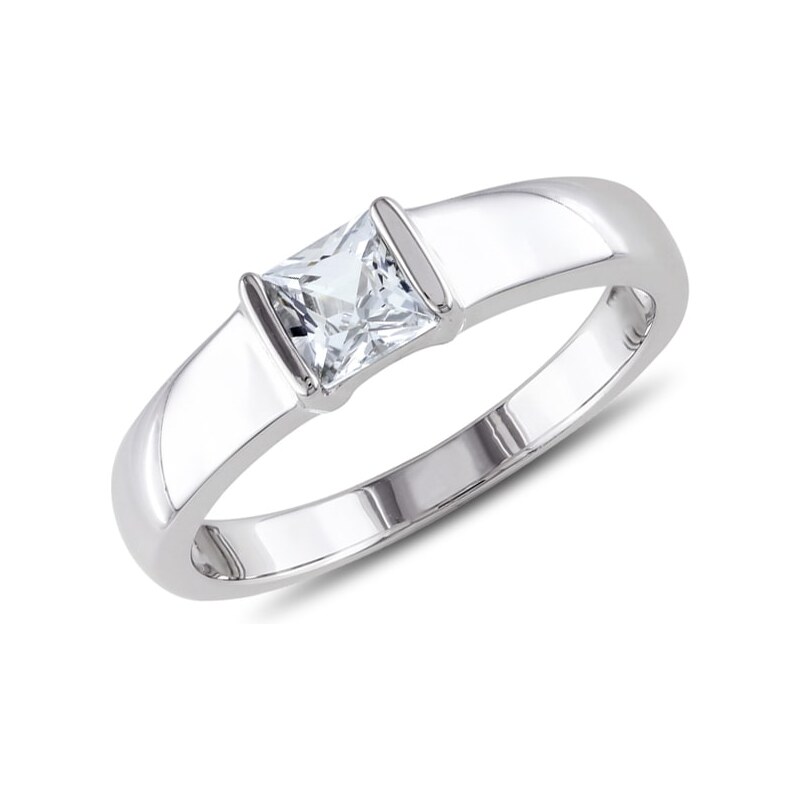 Stříbrný prsten se safírem pro muže KLENOTA sil6029