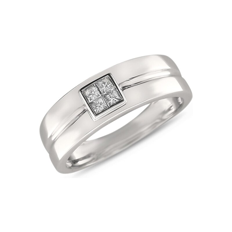 Pánský snubní prsten s diamanty KLENOTA je3027