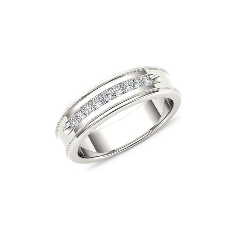 Exkluzivní pánský snubní prsten s brilianty KLENOTA je3028