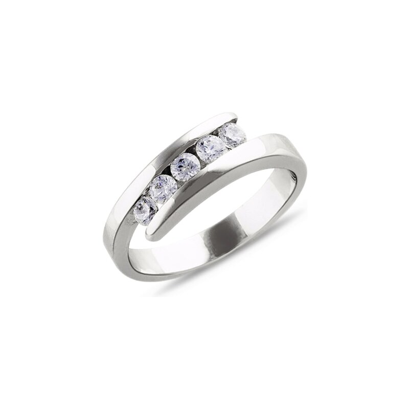 Diamantový zásnubní prsten ze zlata KLENOTA kln1225