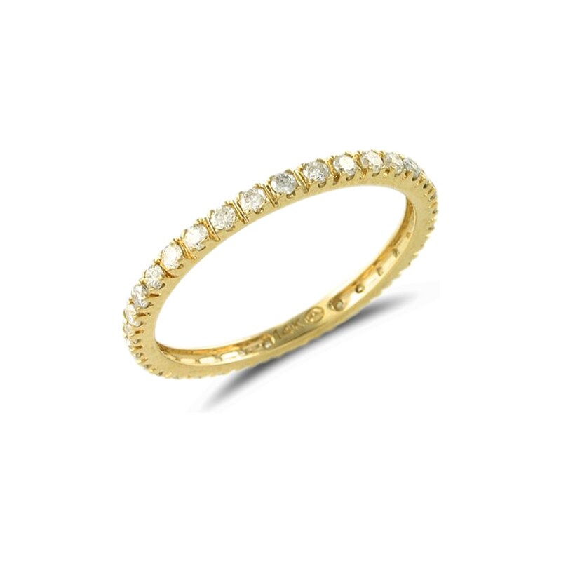 Zlatý prsten s diamanty KLENOTA je2145