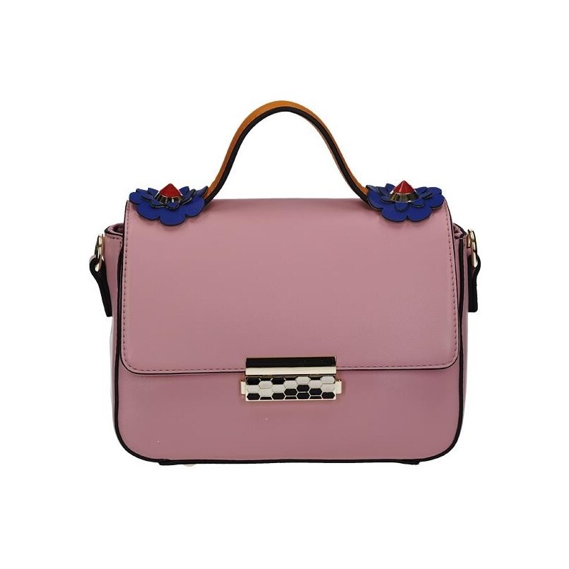 SARL ENJOY Elegantní kufříková malá kabelka v růžové barvě