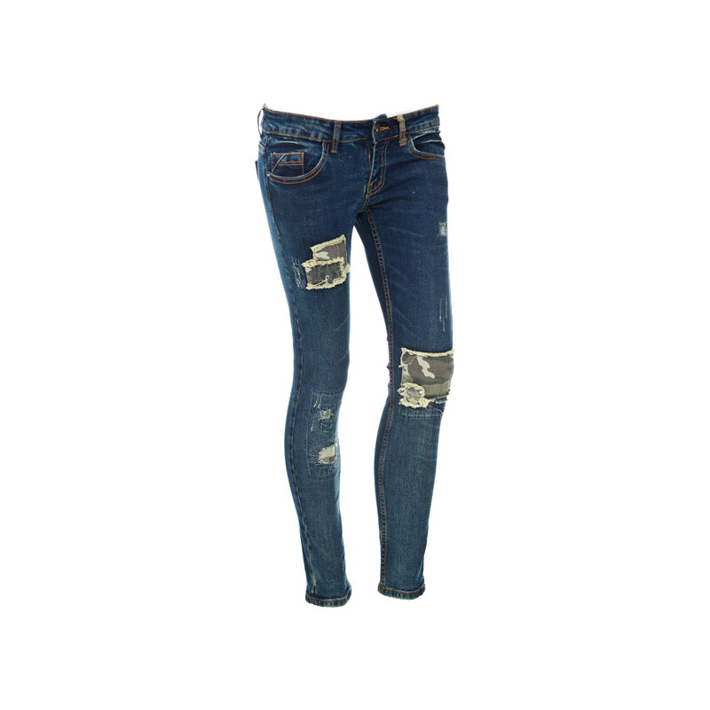 Terranova Jeans with camouflage patches