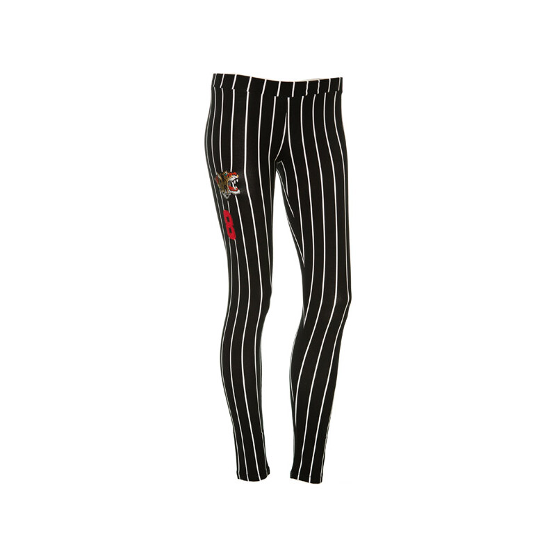 Terranova Striped leggings with print