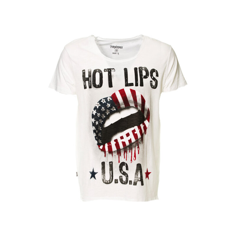 Terranova Hot lips USA print t-shirt