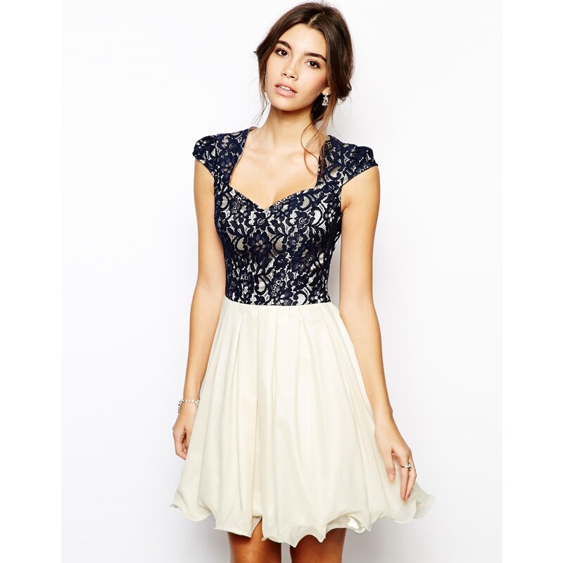 Chi Chi London Lace Prom Dress with Sweetheart Neck